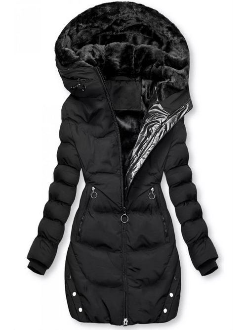 Long Puffer Jacket with Faux Fur Hood | Insulated and Stylish | Winter Essential