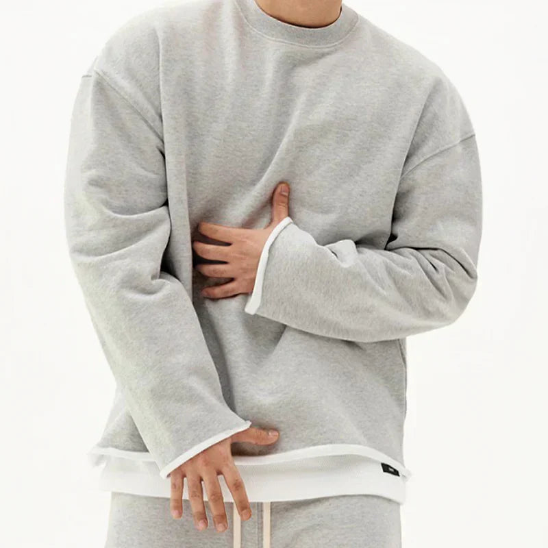 Oversized Crewneck Sweatshirt | Heavyweight Cotton & Drop Shoulder Fit