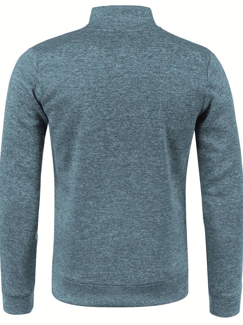 Men’s Zip-Up Knit Track Jacket | Lightweight Layer | Sport-Casual Fit