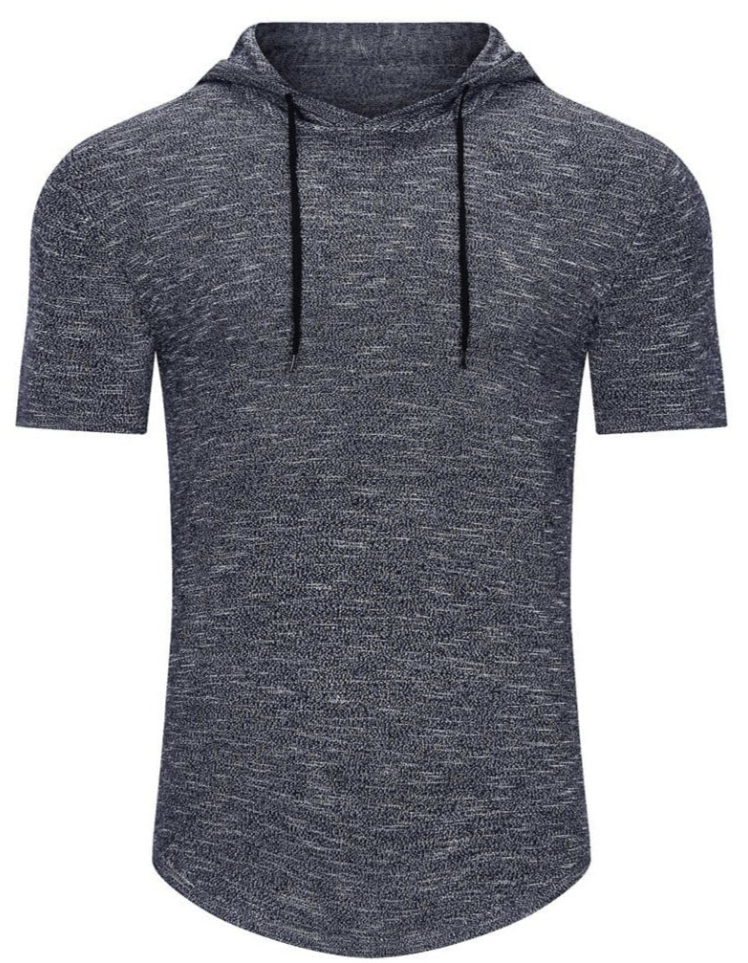 Men’s Lightweight Short Sleeve Hoodie | Stretch Knit | Summer Activewear Top
