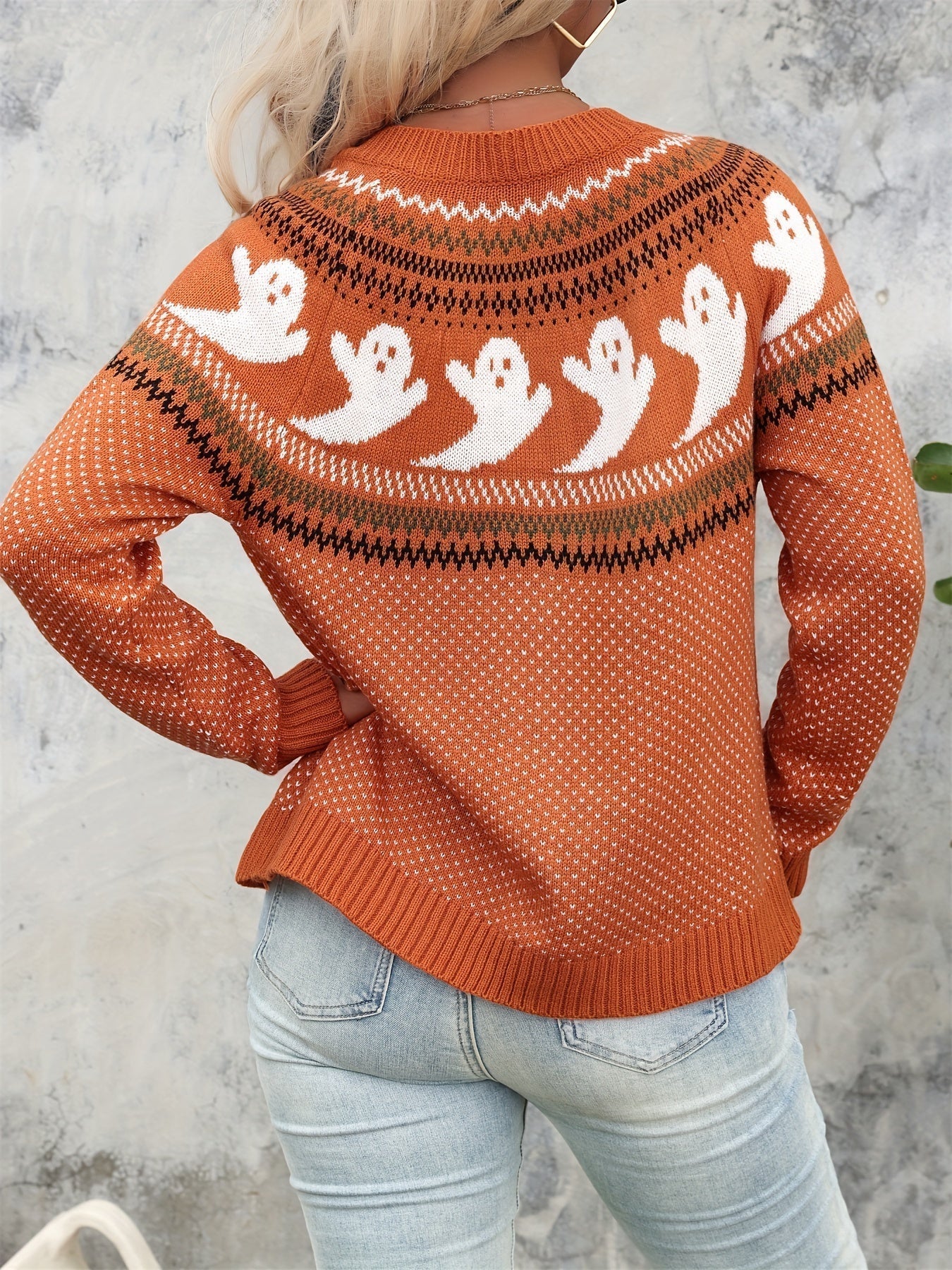 Nordic-Inspired Animal Pattern Cardigan | Button-Up Knit | Wool Blend | Cosy Winter Layer