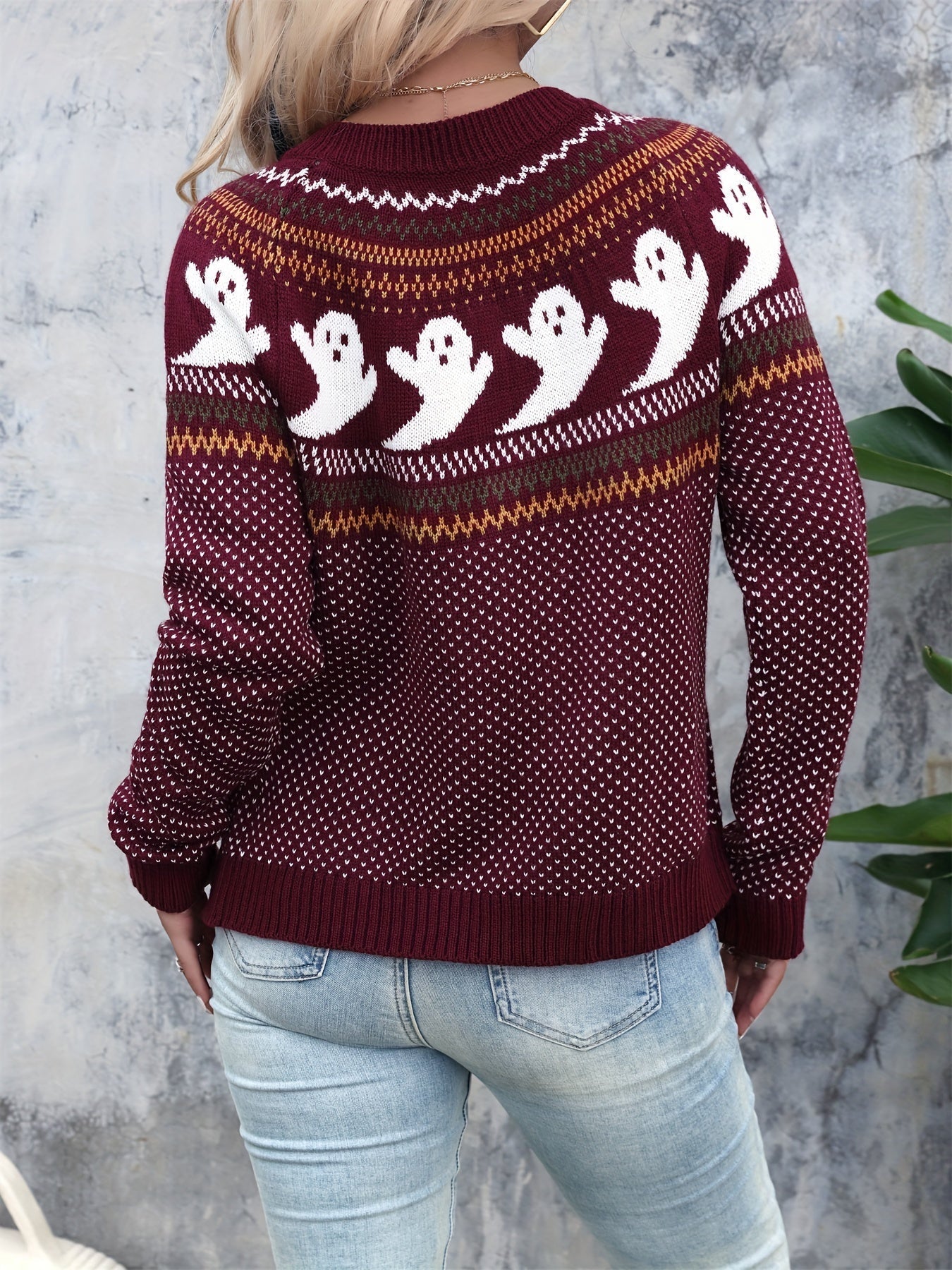 Nordic-Inspired Animal Pattern Cardigan | Button-Up Knit | Wool Blend | Cosy Winter Layer