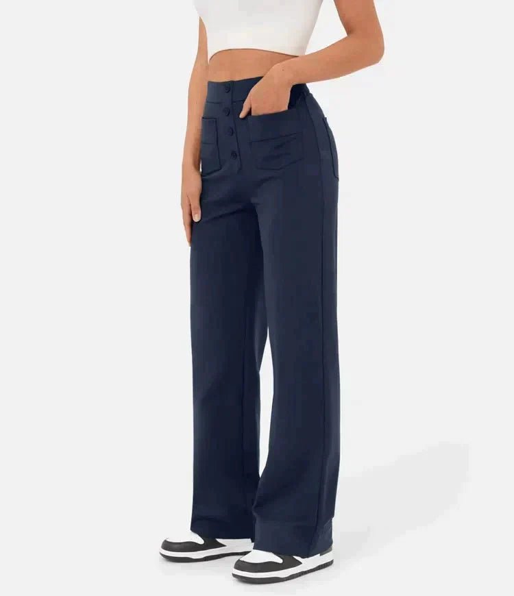 High-Waisted Wide-Leg Trousers | Versatile Fit | Casual to Office Wear