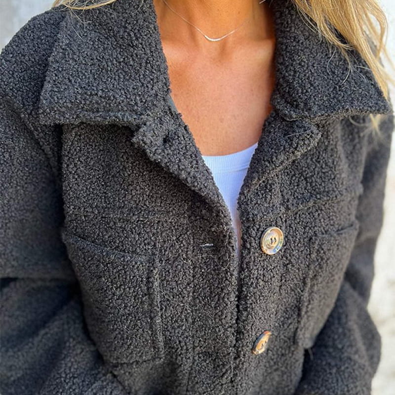 Oversized Fleece Jacket | Soft and Cozy | Button-Up Style