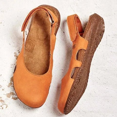 Slingback Comfort Flats | Soft Arch Footbed | Everyday Casual Sandals