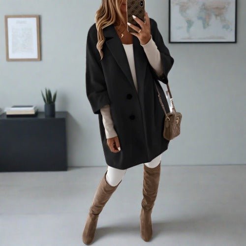 Oversized Double-Breasted Blazer | Relaxed Fit | Chic and Versatile
