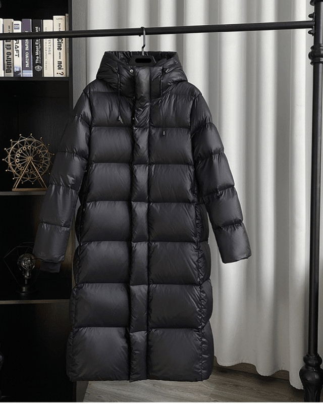 Women's Long Puffer Coat | Ultra-Warm & Windproof | Hooded | Winter Outerwear