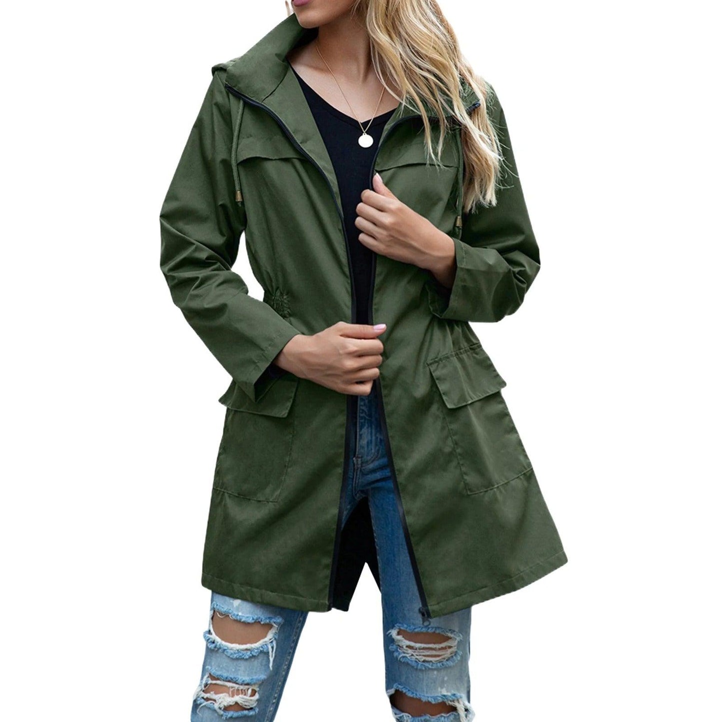 Hooded Raincoat | Water-Resistant | Lightweight and Stylish