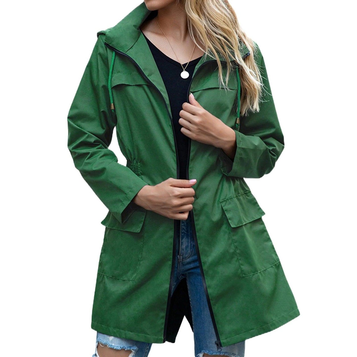 Hooded Raincoat | Water-Resistant | Lightweight and Stylish