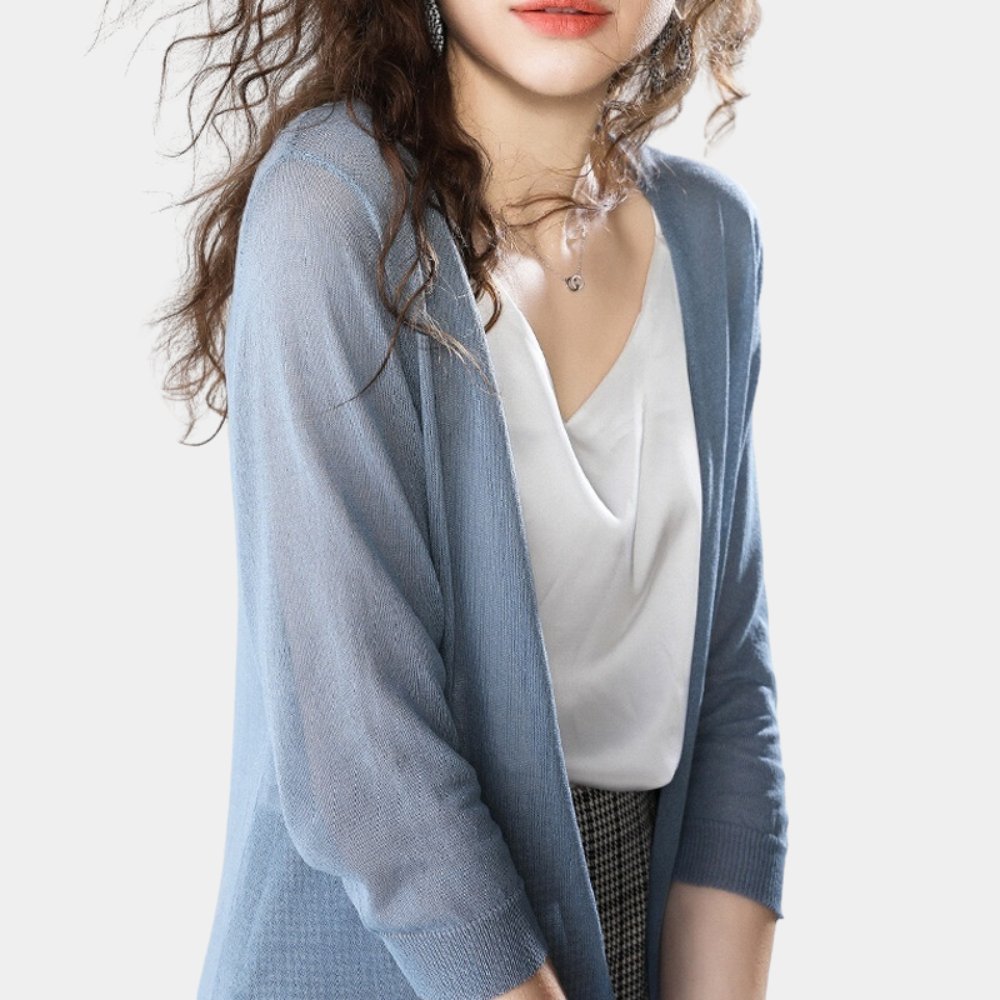 Lightweight Drape Cardigan | Open-Front Design | Soft Modal Blend | Elegant Everyday Layer