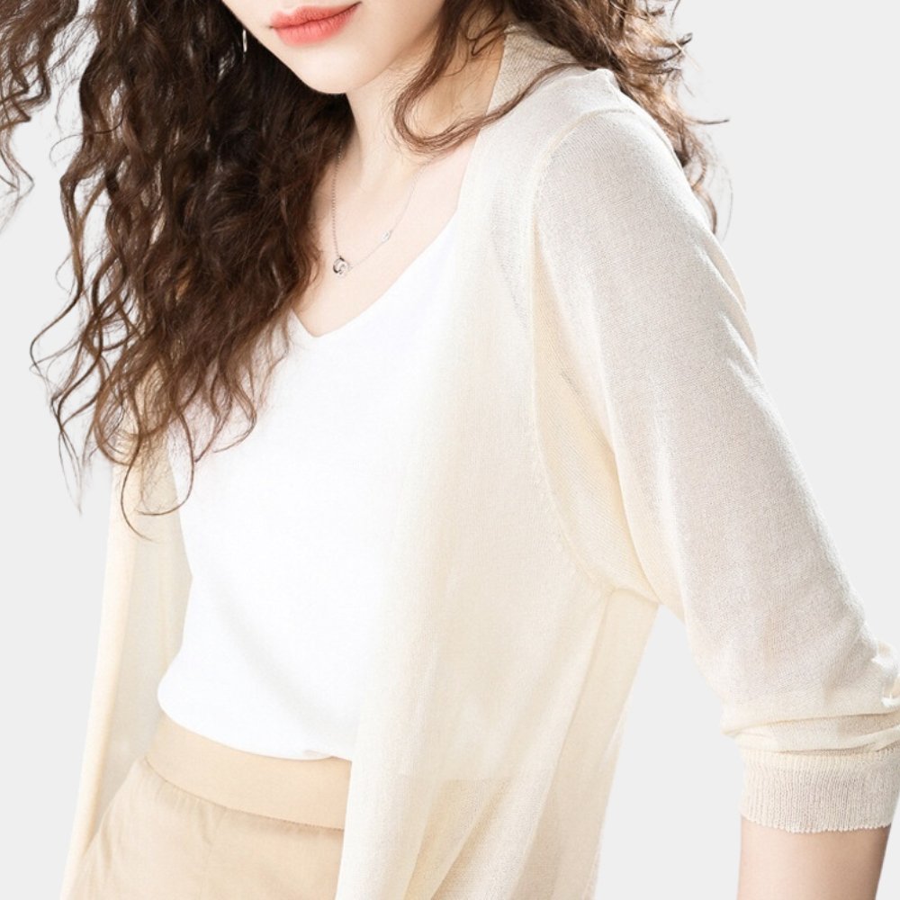 Lightweight Drape Cardigan | Open-Front Design | Soft Modal Blend | Elegant Everyday Layer