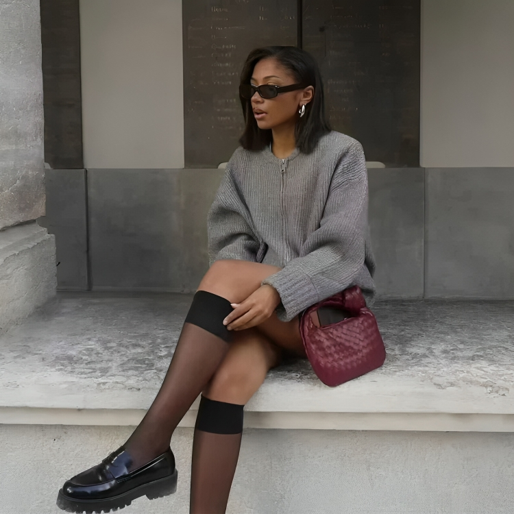 Chunky Knit Cropped Cardigan | Drop Shoulder Zip-Up Sweater | Casual Fall Layer Canada