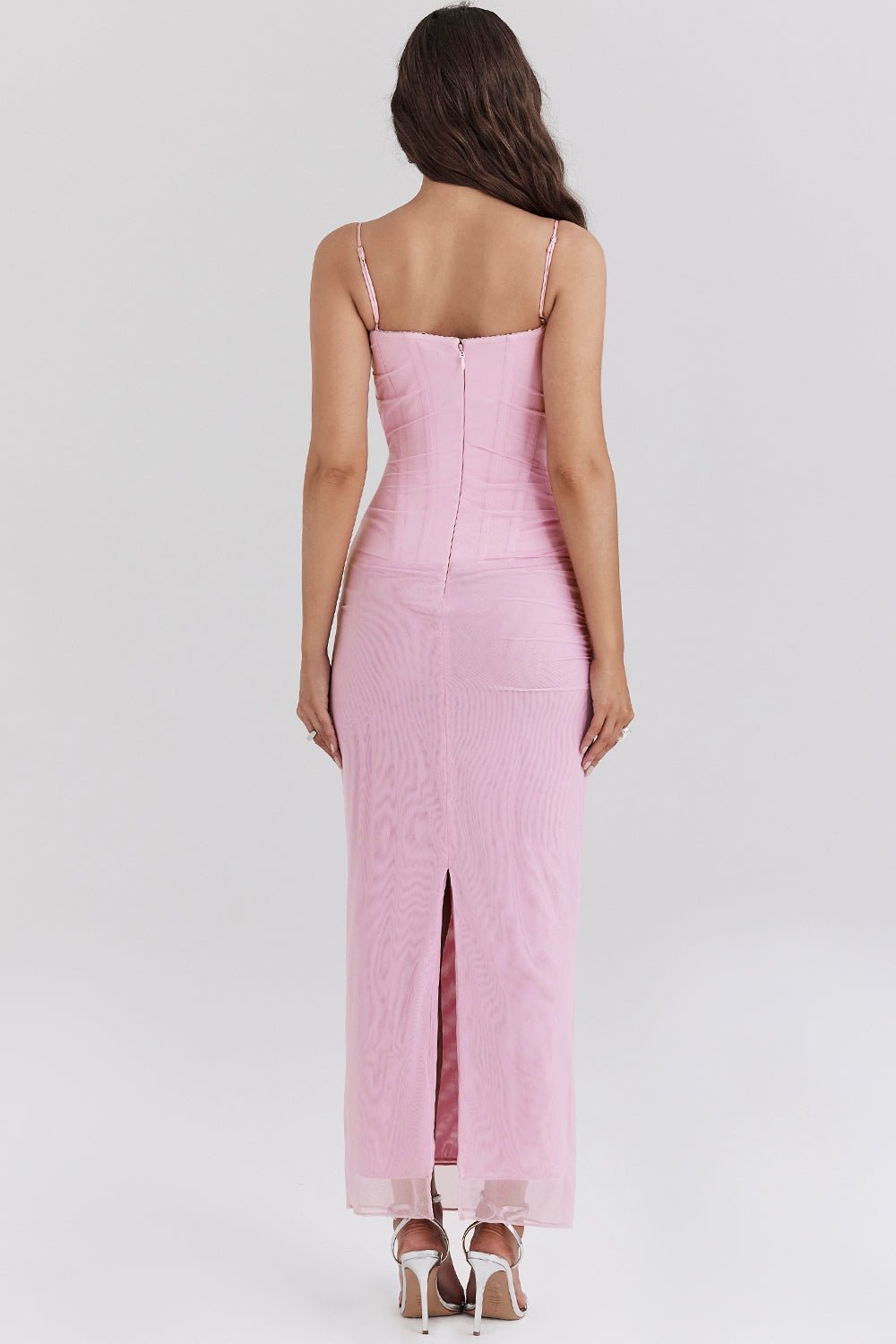 Ruched Midi Bodycon Dress | Sleeveless Elegance | Figure-Flattering Fit | Formal Wear