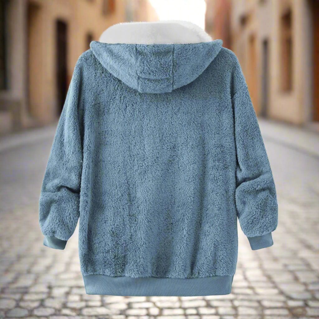 Cozy Sherpa Zip-Up Hoodie | Ultra-Soft Fleece | Relaxed Fit | Casual Layering