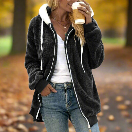 Cozy Sherpa Zip-Up Hoodie | Ultra-Soft Fleece | Relaxed Fit | Casual Layering