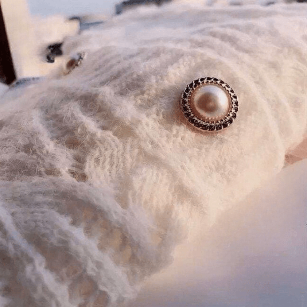 Elegant Fuzzy Knit Cardigan | Pearl Button Detail | Soft & Cozy | Chic Layering