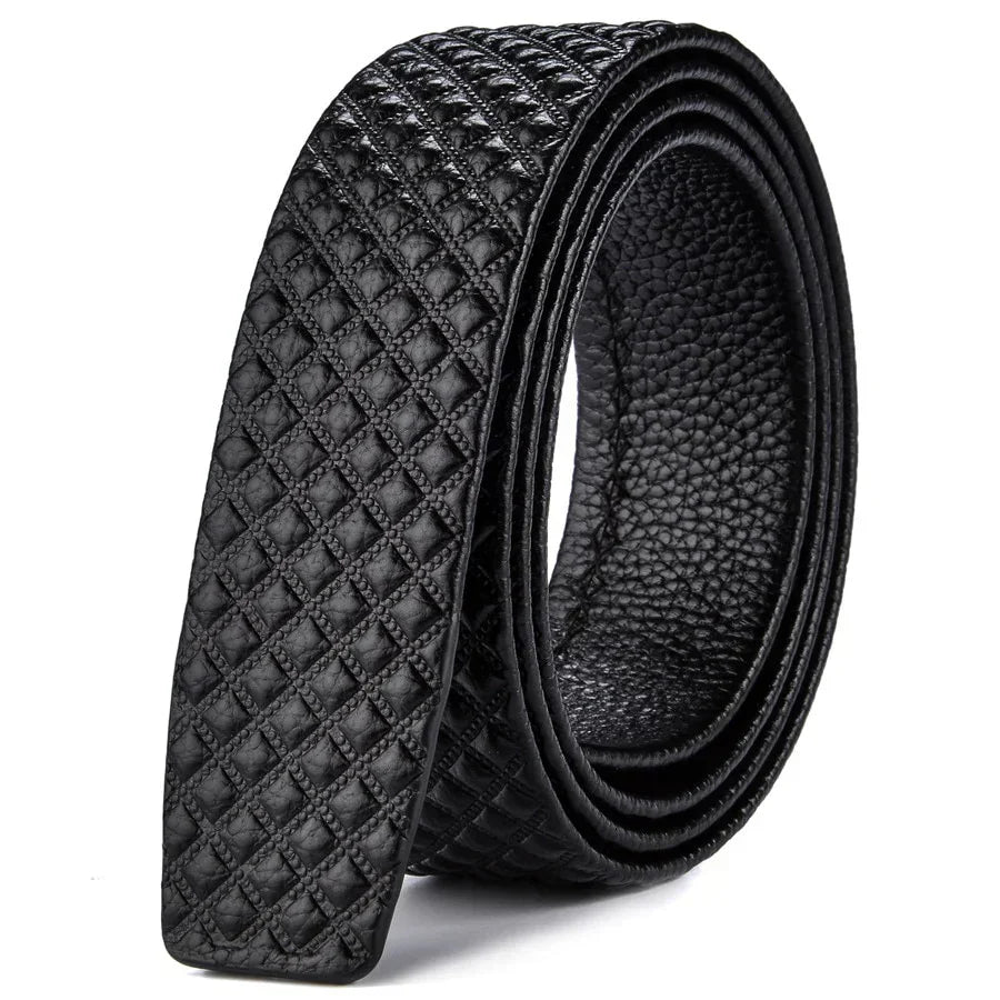 Men’s Textured Leather Belt | Automatic Buckle | Everyday Formal Accessory