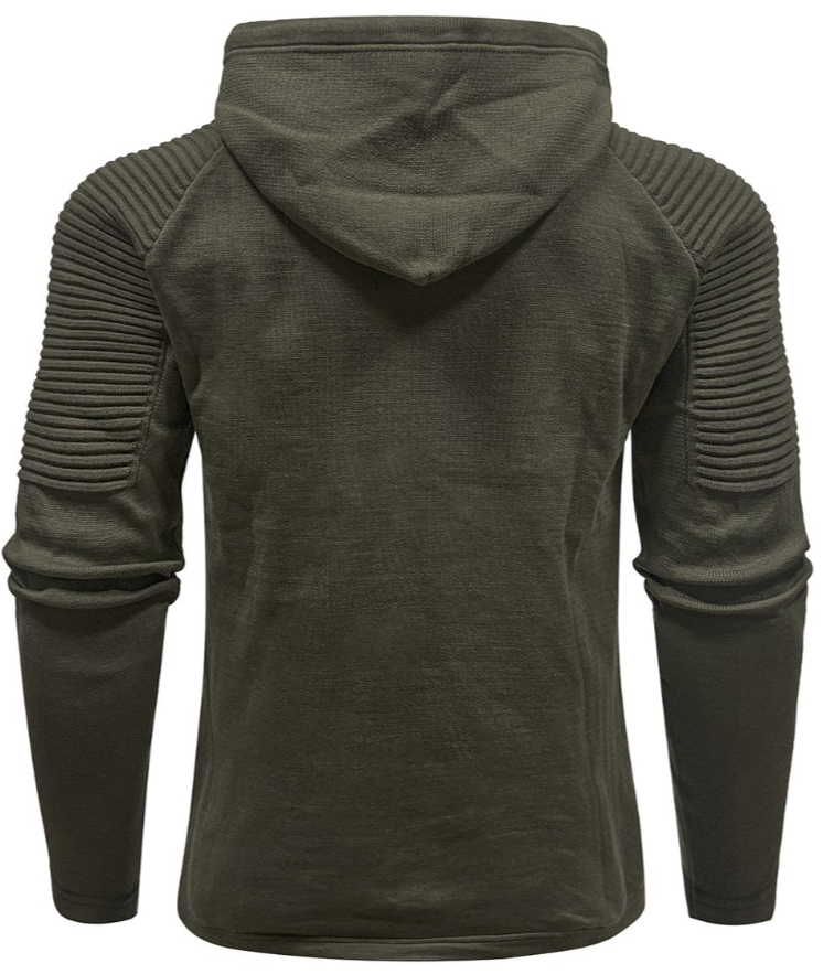 Men’s Knit Hoodie | Slim Fit Pullover | Casual Layering Sweater