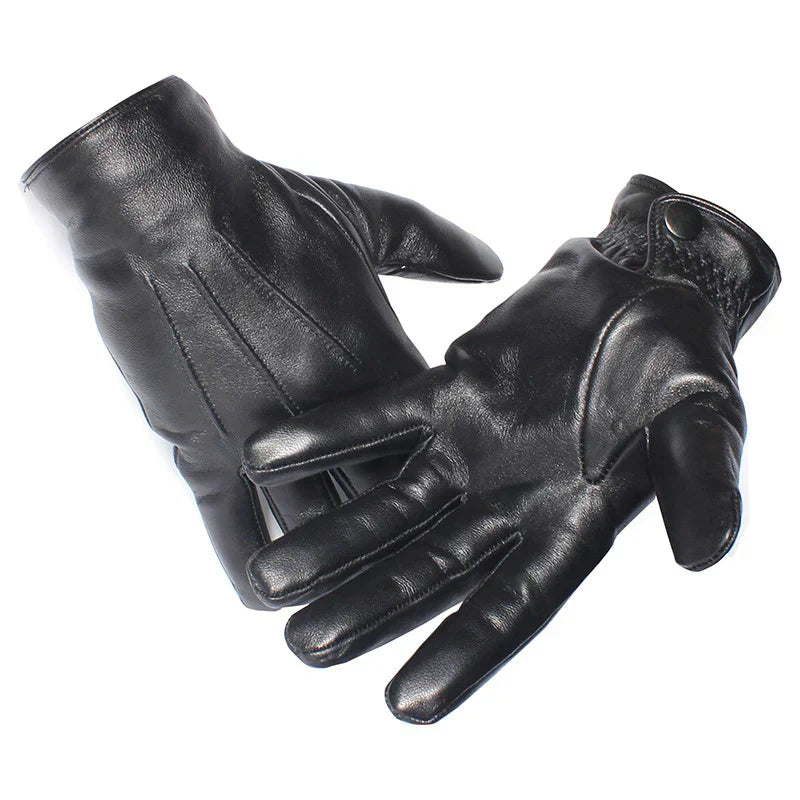 Genuine Leather Lined Gloves | Men’s Winter Driving Gloves
