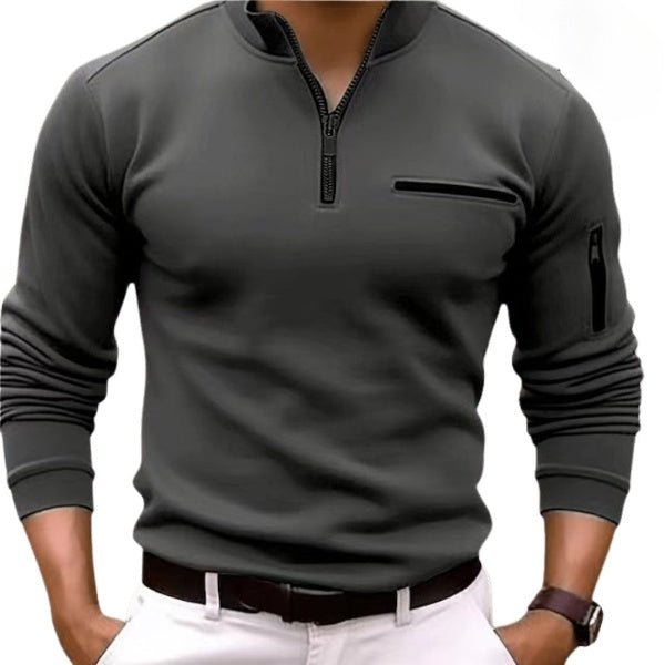 Half-Zip Pullover Shirt | Slim Fit | Lightweight & Versatile | Men's Casual