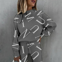 Grey with characters