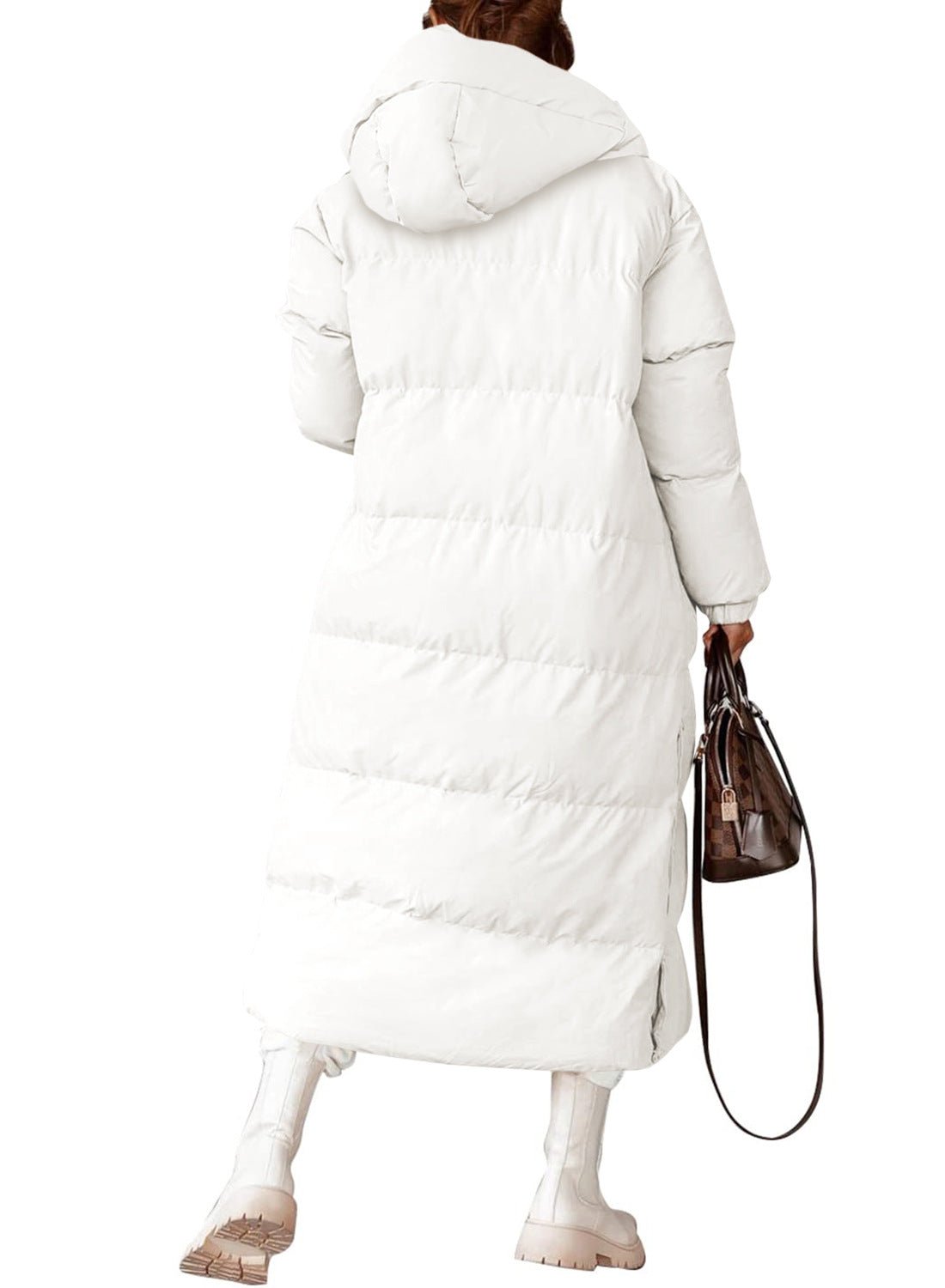 Longline Puffer Coat with Hood | Ultra-Warm Insulation | Water-Resistant | Winter Casual