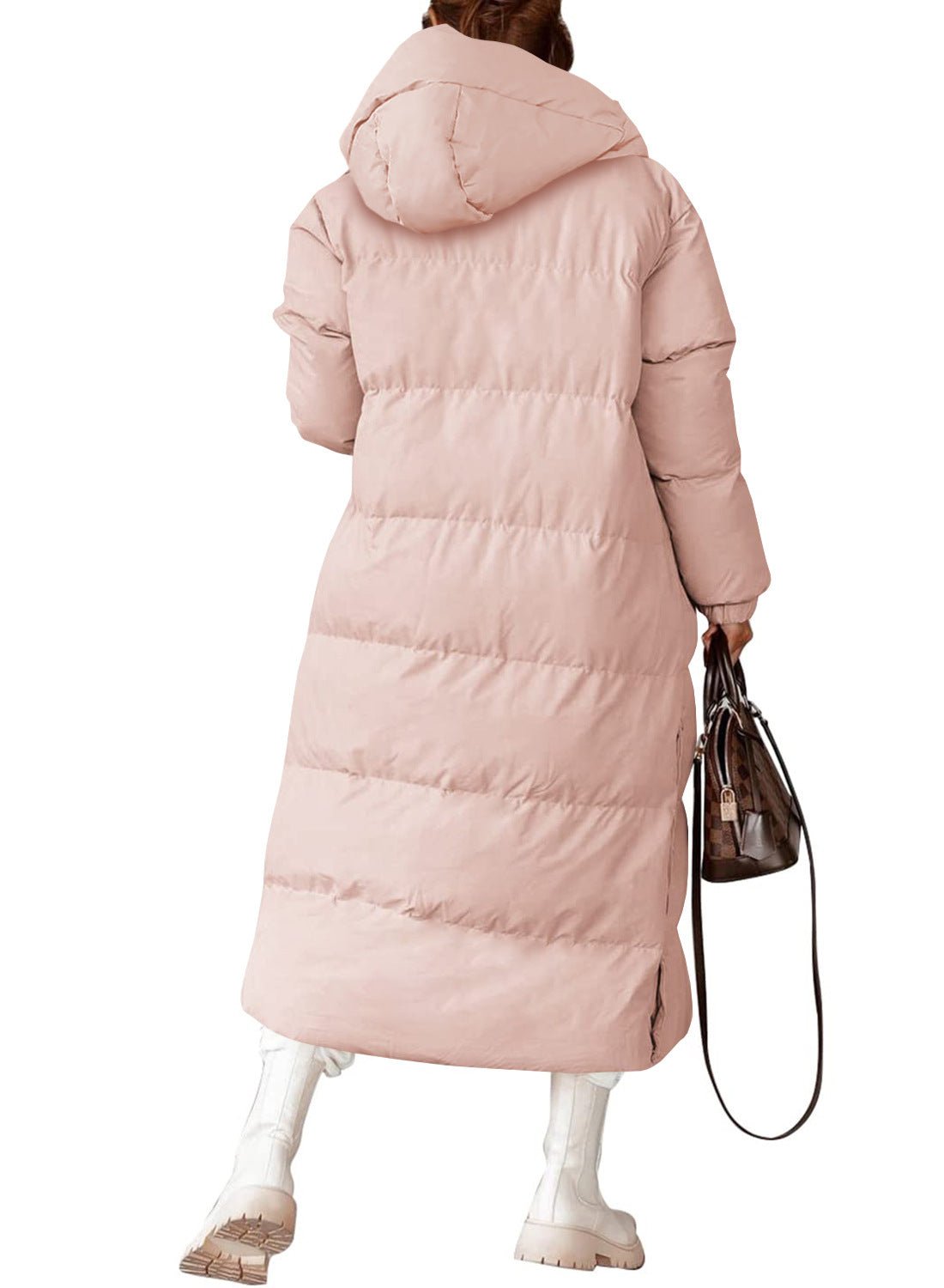 Longline Puffer Coat with Hood | Ultra-Warm Insulation | Water-Resistant | Winter Casual