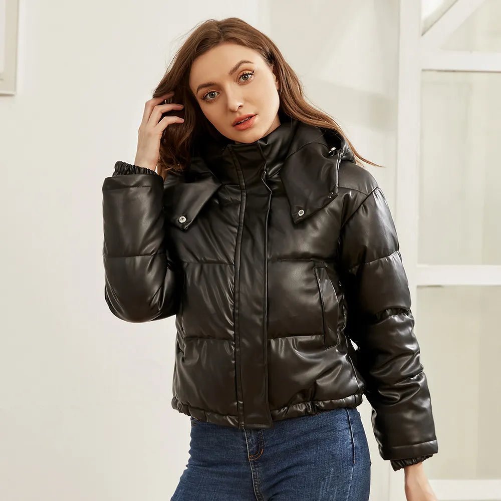 Cropped Puffer Jacket | Insulated Polyester | Warm and Modern