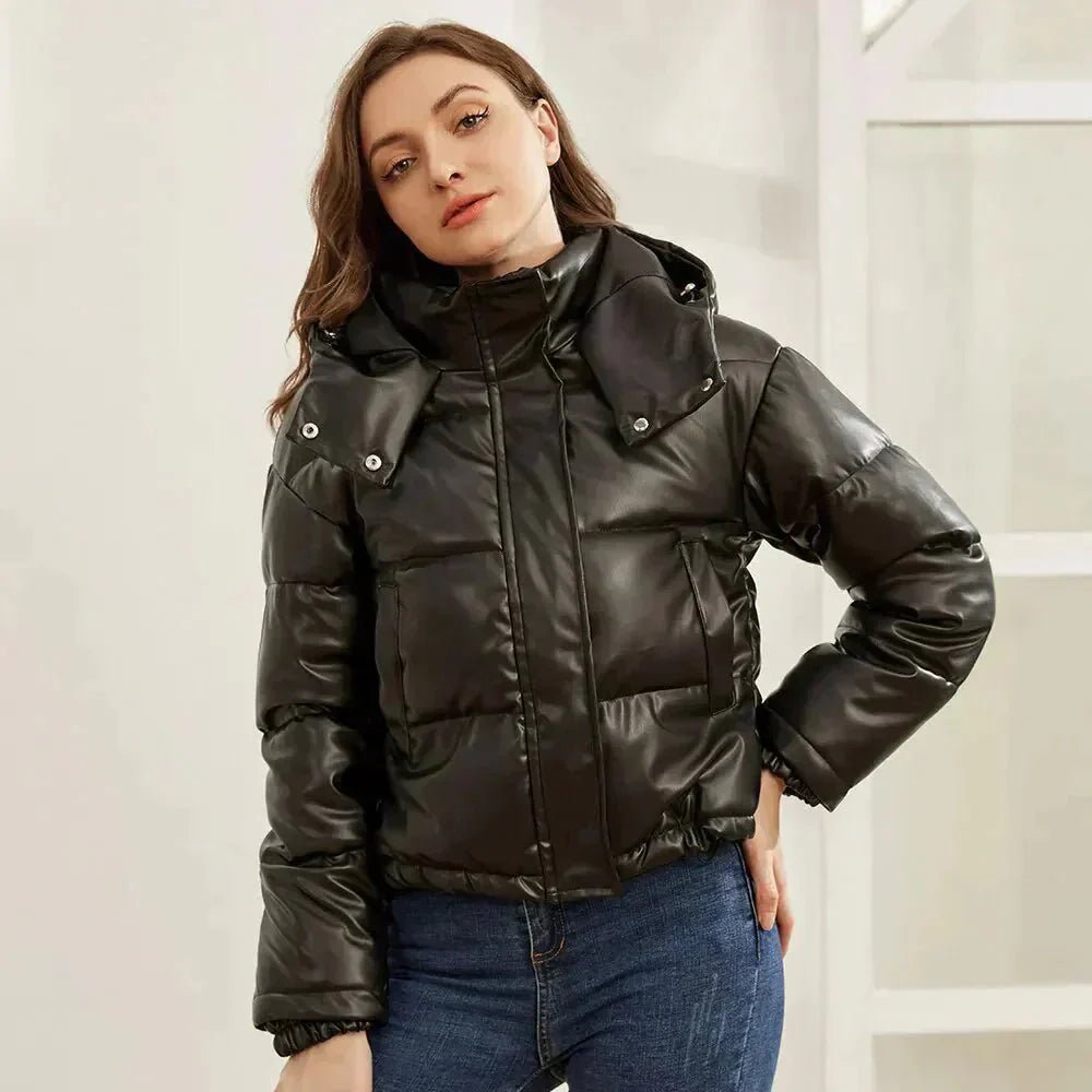 Cropped Puffer Jacket | Insulated Polyester | Warm and Modern