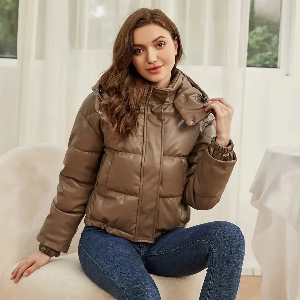 Cropped Puffer Jacket | Insulated Polyester | Warm and Modern