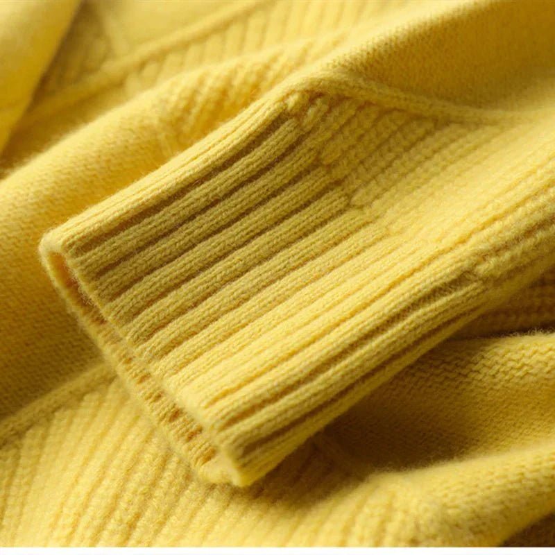 Oversized Mock Neck Sweater | Asymmetrical Ribbed Design | Soft Knit | Cosy Winter Style