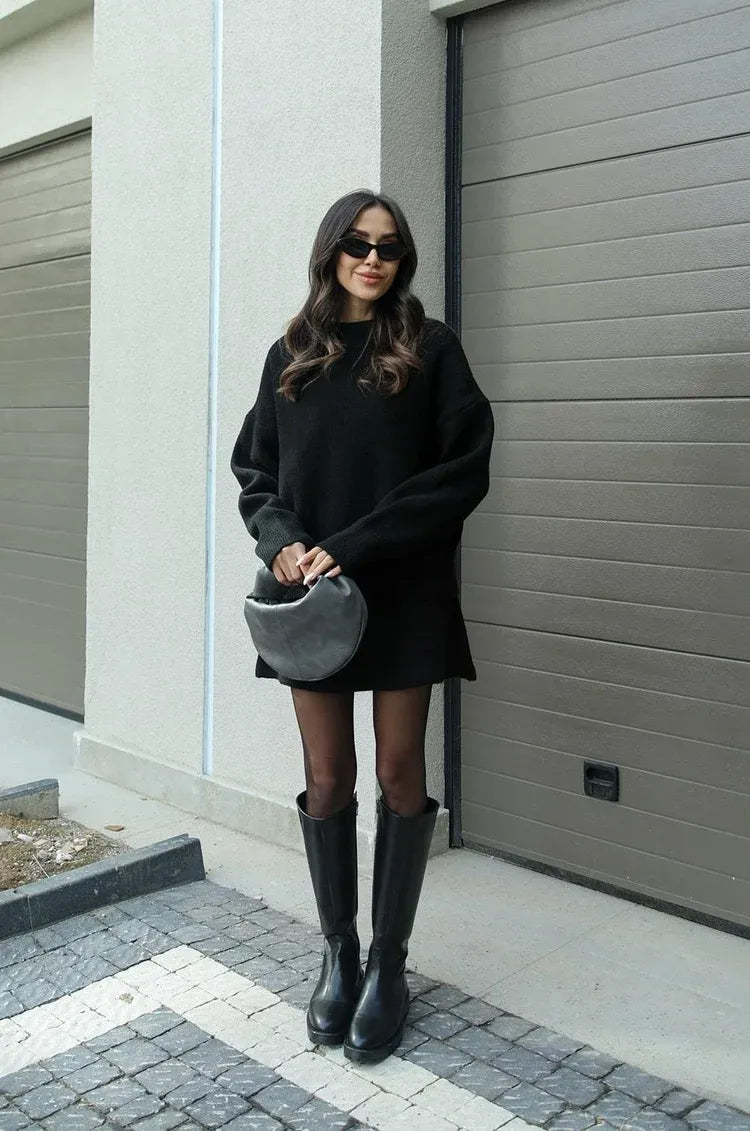 Sweater and Skirt Set | Two-Piece Knitwear | Casual Chic