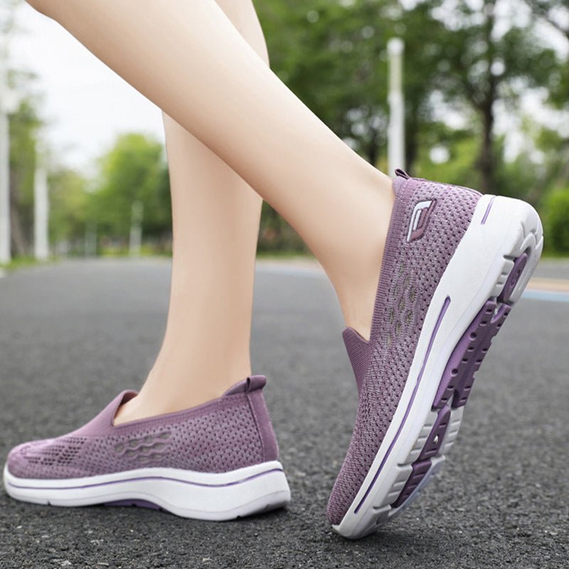 Breathable Slip-On Walking Shoes | Lightweight Knit with Arch Support Sole