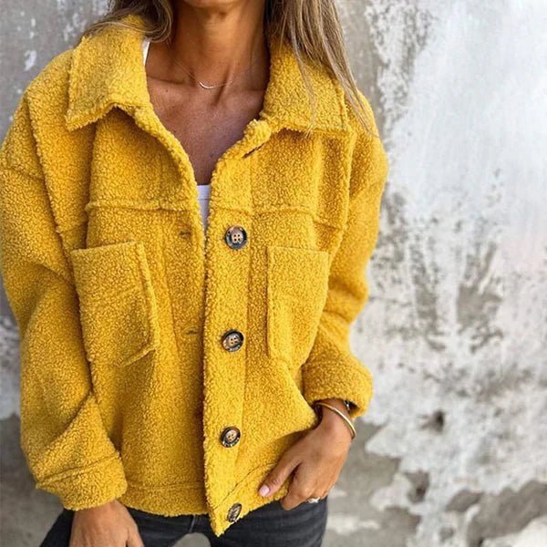 Cozy Button-Up Sherpa Jacket | Soft and Warm | Oversized Fit | Casual Wear