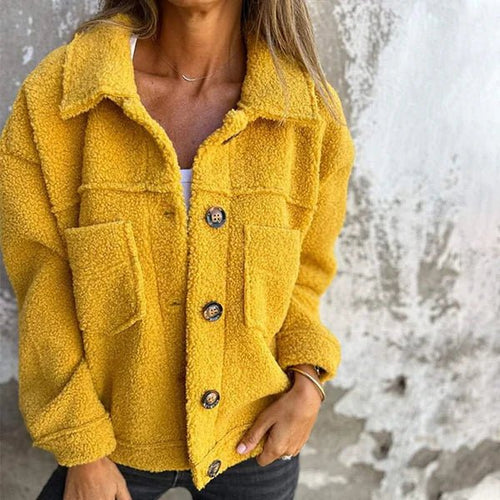 Cozy Button-Up Sherpa Jacket | Soft and Warm | Oversized Fit | Casual Wear