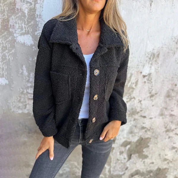 Cozy Button-Up Sherpa Jacket | Soft and Warm | Oversized Fit | Casual Wear