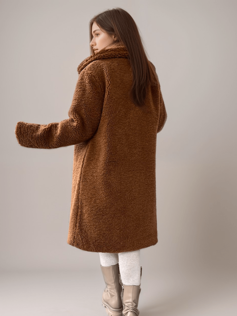 Oversized Teddy Coat | Plush Warmth | Faux Shearling | Casual Winter Style