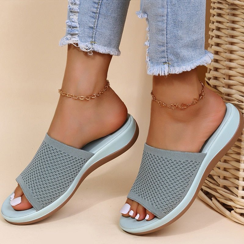 Perforated Slip-On Sandals | Ergonomic Footbed | Lightweight Summer Comfort