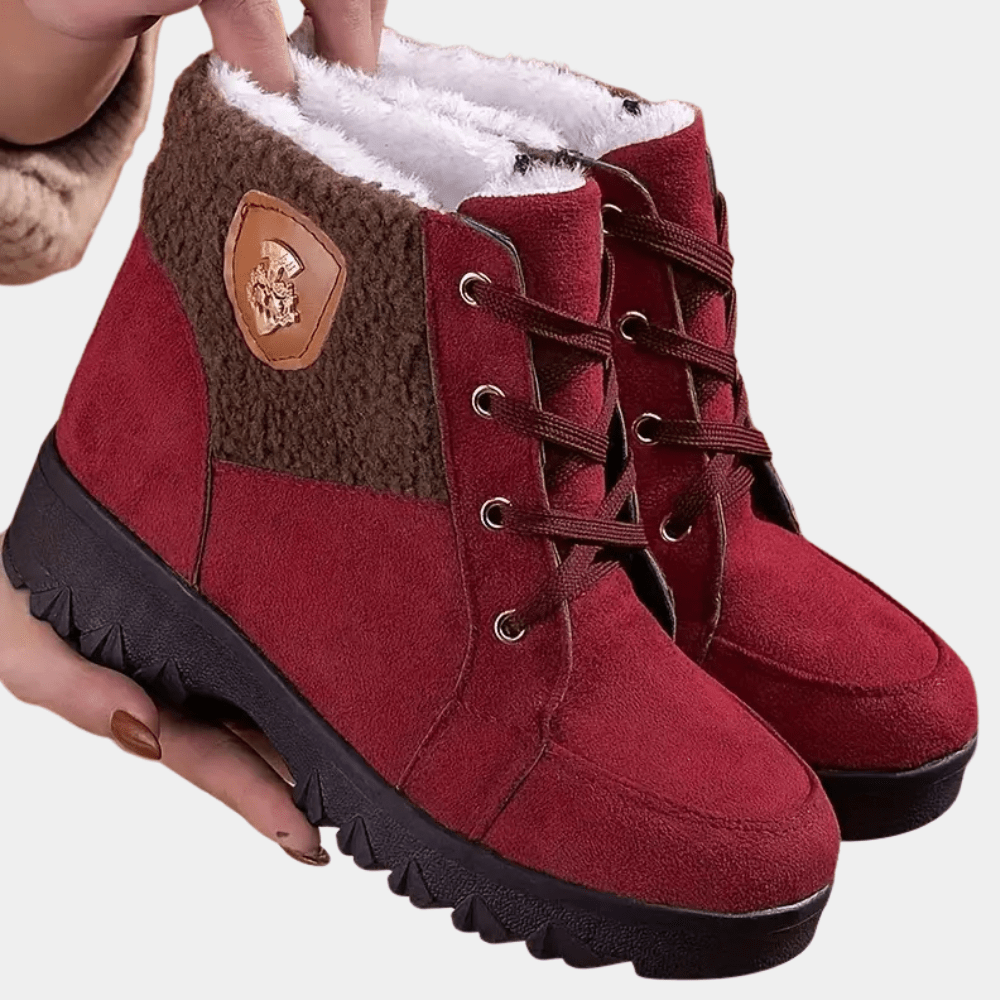 Women’s Winter Ankle Boots | Warm Fur Lining & Anti-Slip Sole | Casual Comfort