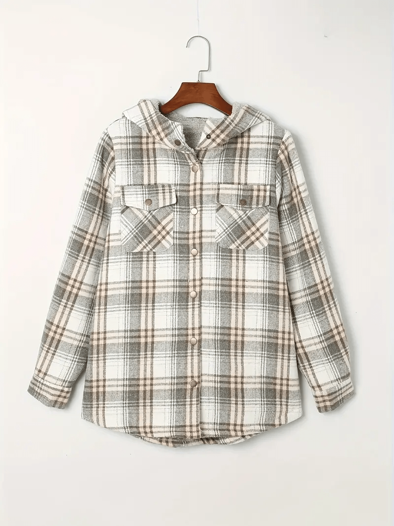 Plaid Shacket with Faux Shearling Collar | Cozy Layer | Casual Fall Essential
