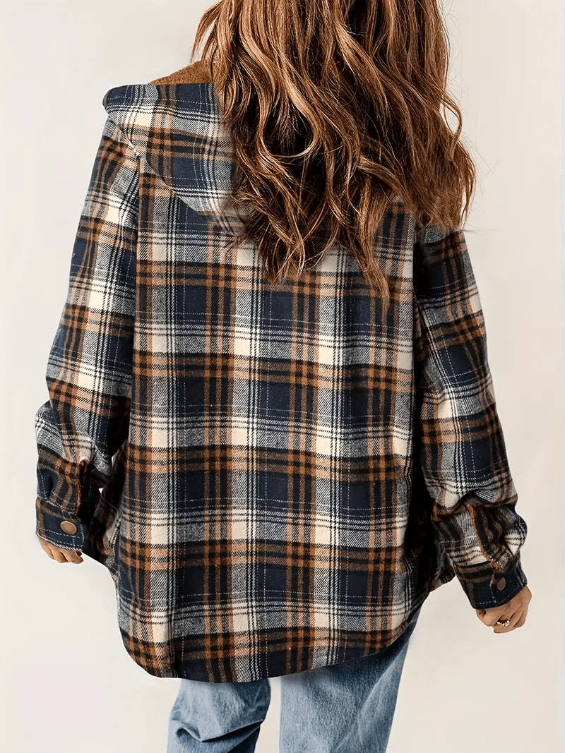 Plaid Shacket with Faux Shearling Collar | Cozy Layer | Casual Fall Essential