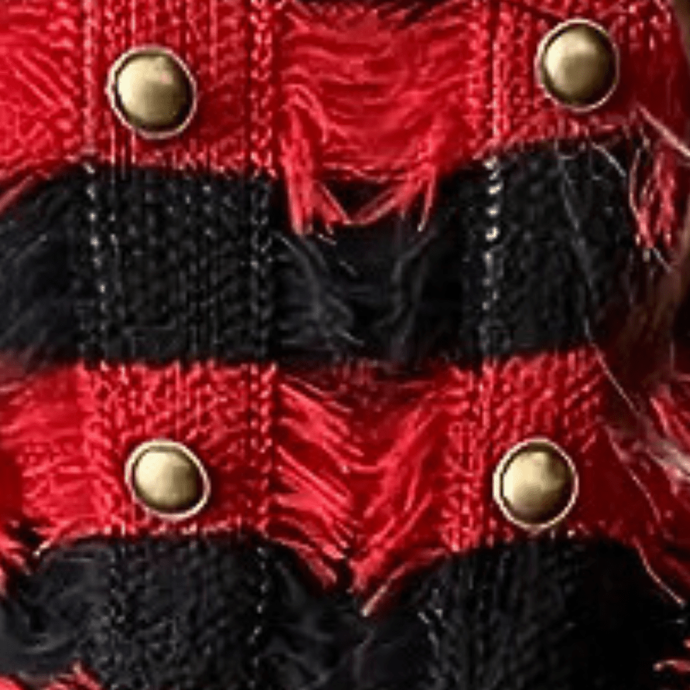 Chic Striped Knit Sweater | Textured Fringe Detail | Gold Button Accents | Fall & Winter