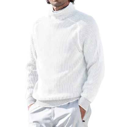 Men’s Ribbed Turtleneck Sweater | Classic Knit | Relaxed Fit