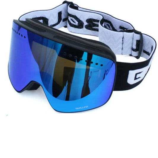 Anti-Fog Ski Goggles | UV400 Mirror Lens | Adjustable Strap Fit