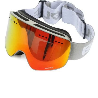 Anti-Fog Ski Goggles | UV400 Mirror Lens | Adjustable Strap Fit
