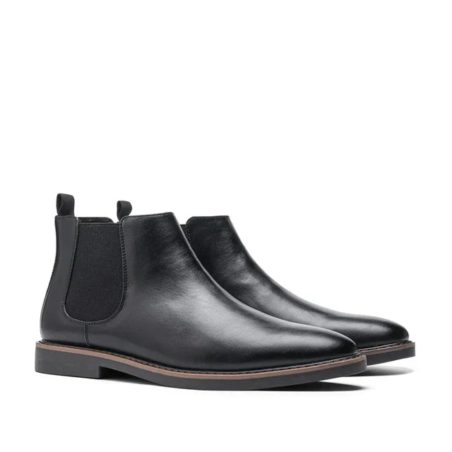 Men’s Chelsea Boots | Classic Leather Slip-On | Cushioned Footbed