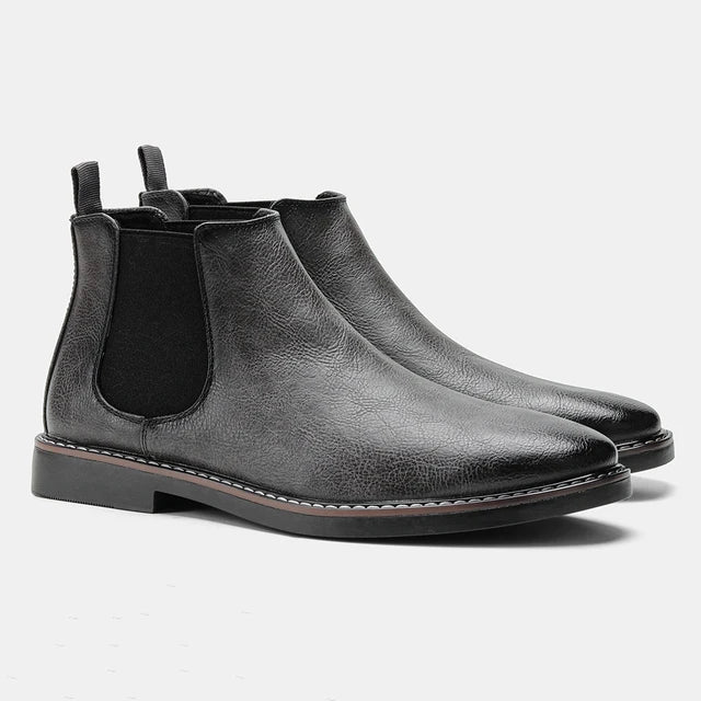 Men’s Chelsea Boots | Classic Leather Slip-On | Cushioned Footbed
