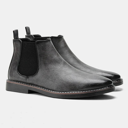 Men’s Chelsea Boots | Classic Leather Slip-On | Cushioned Footbed