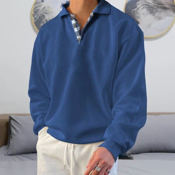Upton - Comfortabel Heren Polo Sweatshirt