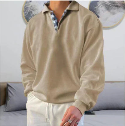 Upton - Comfortabel Heren Polo Sweatshirt